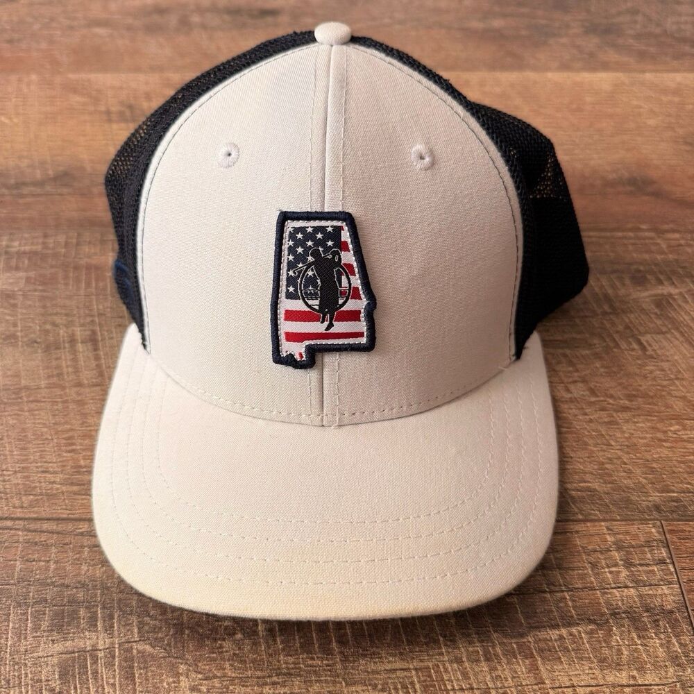 Robert Trent Jones Golf Trail Hat Pukka Trucker Snapback Alabama Flag Patch RTJ